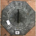 HEAVY METAL SUNDIAL (APPEARS TO BE BRONZE)