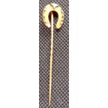 18ct GOLD HORSESHOE STICKPIN