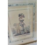 2 GILT F/G FASHION PRINTS ELUDE POUR LES DEMOISELLES MANUSCRIPT SERIES NO. 582