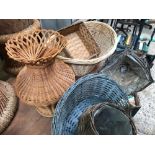 QTY OF WICKER BASKETS