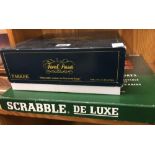 2 BOARD GAMES, TRIVIAL PURSUIT & SCRABBLE DELUX - NOT KNOWN IF COMPLETE