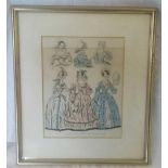 6 F/G FASHION PRINTS ENTITLED THE LATEST & NEWEST FASHION 1838 MORNING & EVENING DRESSES