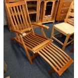 WOODEN STEAMER CHAIR