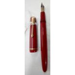 PARKER FOUNTAIN PEN IN RED