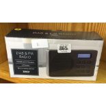 DAB & FM RADIO WITH LCD DISPLAY