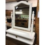 WHITE TOILET SWING MIRROR