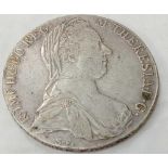MARIA THERESA SILVER CROWN SIZED COIN