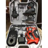 CASED BLACK & DECKER QUATRO - MODEL KC2000F WITH CHARGER & TOOLS
