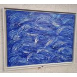 FRAMED CANVAS OF SEA WAVES