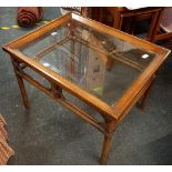 BAMBOO & GLAZED COFFEE TABLE