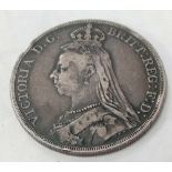 VICTORIAN SILVER CROWN 1889