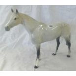 BESWICK FIGURINE OF A DAPPLED GREY STANDING HORSE 11.5'' HIGH X 14.5 '' NOSE TO TAIL - UN DAMAGED