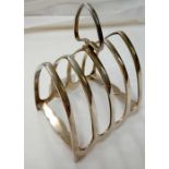 A SILVER 5 BAR TOAST RACK - SHEFFIELD 1936 BY HN