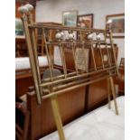 PAIR OF MODERN METAL BED ENDS