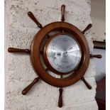 SHIPS WHEEL BAROMETER