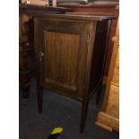 INLAID MAHOGANY POT CUPBOARD