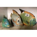 3 FISH ORNAMENTS