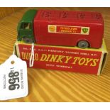 DINKY DUBLO 070 AFC MERCURY TANKER SHELL / BP BOXED. GREEN CAB RED TANK GREY WHEELS, VERY GOOD