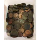 BOX OF COPPER COINS
