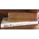 4 VOLUMES OF GILBERT & SULLIVAN OPERA BOOKS & A FAMILY WORLD ATLAS BOOK