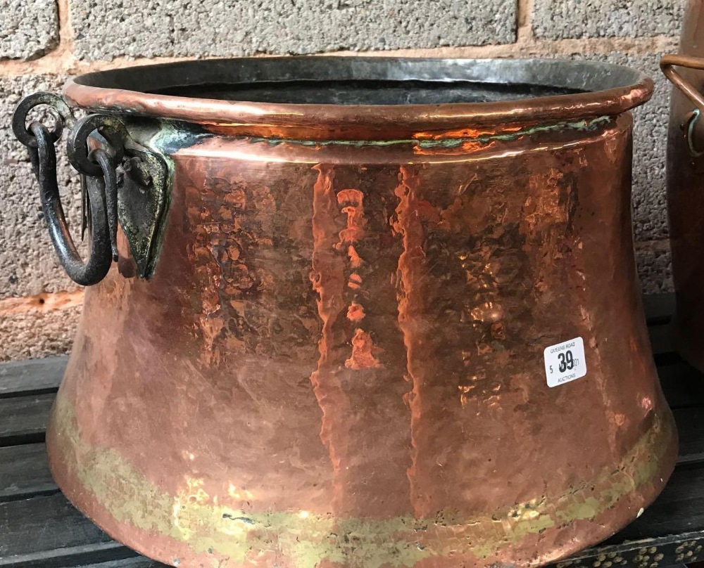 2 COPPER COAL OR LOG BUCKETS - Image 2 of 3