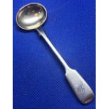 EXETER SILVER MUSTARD SPOON BY JOHN STONE 1860