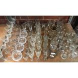 SHELF OF MISC GLASSWARE