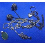 QTY OF SILVER FILIGREE & OTHER SILVER ITEMS