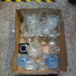 CARTON OF MIXED GLASSWARE