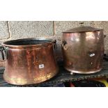 2 COPPER COAL OR LOG BUCKETS