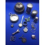 BAG OF MIXED SILVER ITEMS APPROX 120g