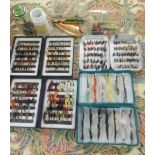 CARTON OF FISHING LURES & HOOKS