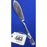 A SILVER BUTTER KNIFE - SHEFFIELD 1939 BY C.B & S