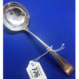 A GEORGIAN III SILVER SAUCE LADLE 1809 P.B, W.B