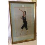 PHILIP MENINSKY, BALLET CLASS, WATERCOLOUR, SIGNED & DATED.