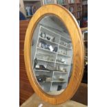 2 DRESSING TABLE MIRRORS, 1 WHITE FRAMED BEVELLED EDGE MIRROR & 1 OTHER