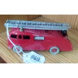 DINKY 555 FIRE ENGINE UNBOXED & DINKY 283 BOAC COACH UNBOXED