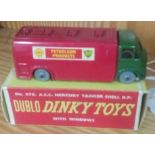 DINKY DUBLO 070 AFC MERCURY TANKER SHELL / BP BOXED. GREEN CAB RED TANK GREY WHEELS, VERY GOOD