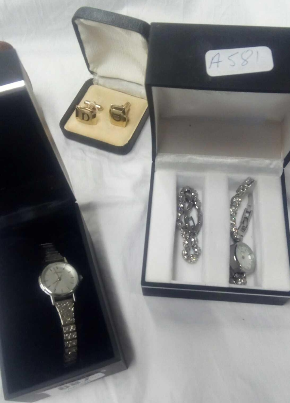 QTY OF CUFF LINKS & WATCHES IN BOXES - Image 3 of 4