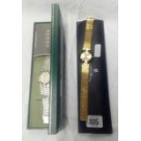 2 BOXED WATCHES - 1 BY GUCCI & JACQUES DU MANOIR