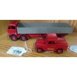 DINKY 901 FODEN 8 WHEEL WAGON UNBOXED & DINKY 255 MERSEY TUNNEL POLICE LAND ROVER UNBOXED