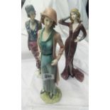 3 X 20's STYLE FIGURES FROM THE REGAL COLLECTION, RUTH, ROSIE & STEPHANIE PLUS 1 OTHER