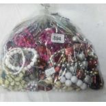 BAG OF COSTUME JEWELLERY