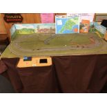 AN 'N' GAUGE MODEL RAILWAY TRACK ON FIXED BASE