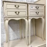 PAIR OF FRENCH STYLE BEDSIDE TABLES