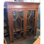 MAHOGANY GLAZED TOP FOR A BUREAU