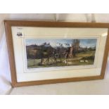 COLOUR PRINT, COB HOUSE AND SHEEP, SOUTH ISLAND, NEW ZEALAND, SIGNED & INSCRIBED IN PENCIL