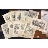 COLLECTION OF 12 PUNCH CARTOONS FROM 1912 AND 1913, ALL FEATURING WINSTON CHURCHILL