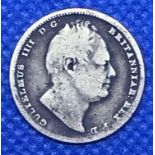 A WILLIAM IV SILVER SIXPENCE