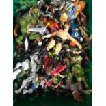 CARTON OF PLASTIC TOY FIGURES